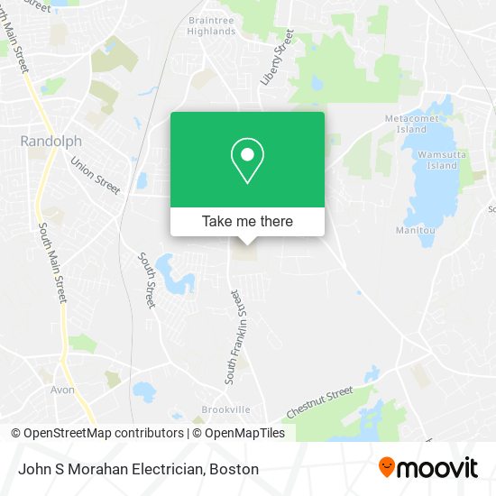 John S Morahan Electrician map