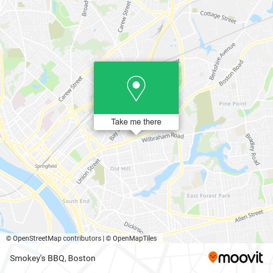 Smokey's BBQ map