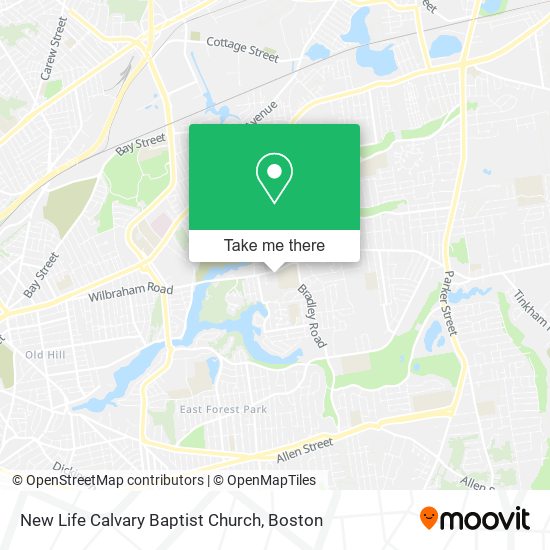 New Life Calvary Baptist Church map