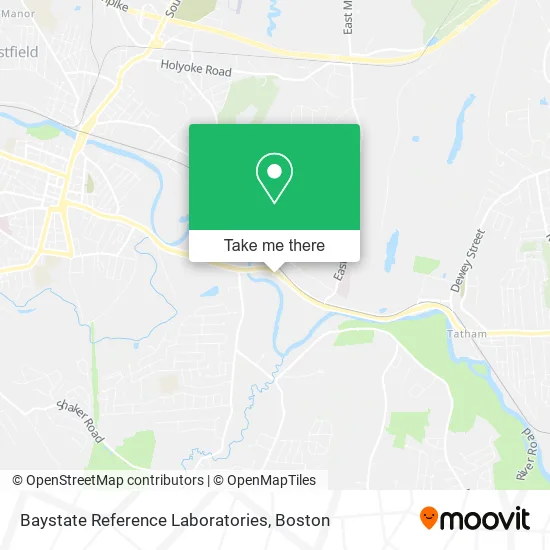 Baystate Reference Laboratories map