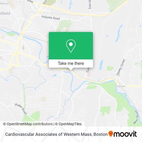 Mapa de Cardiovascular Associates of Western Mass