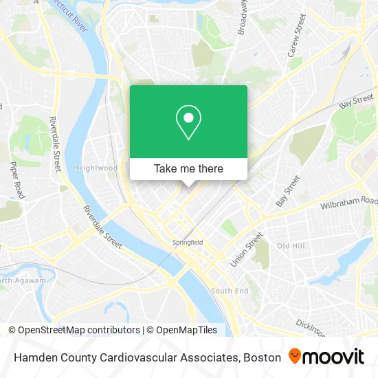 Hamden County Cardiovascular Associates map