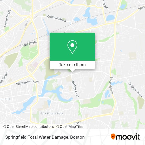 Mapa de Springfield Total Water Damage