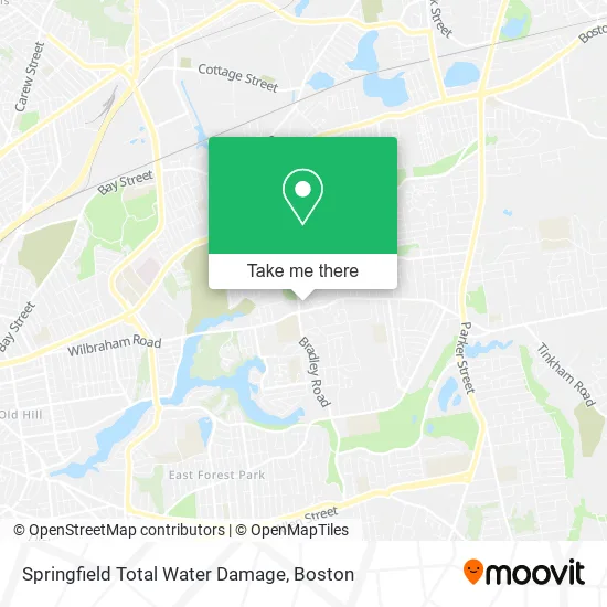 Springfield Total Water Damage map