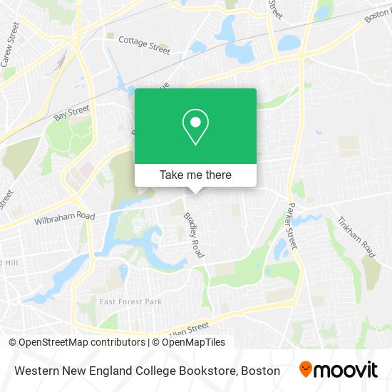 Western New England College Bookstore map