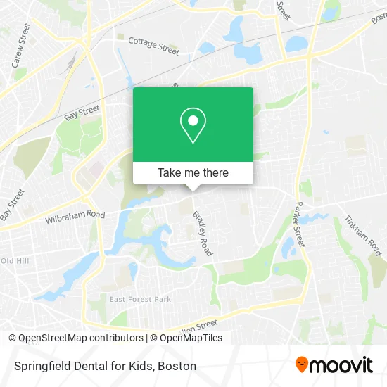 Springfield Dental for Kids map