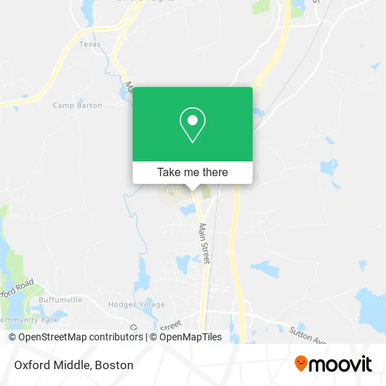 Mapa de Oxford Middle