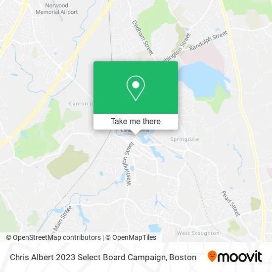 Chris Albert 2023 Select Board Campaign map