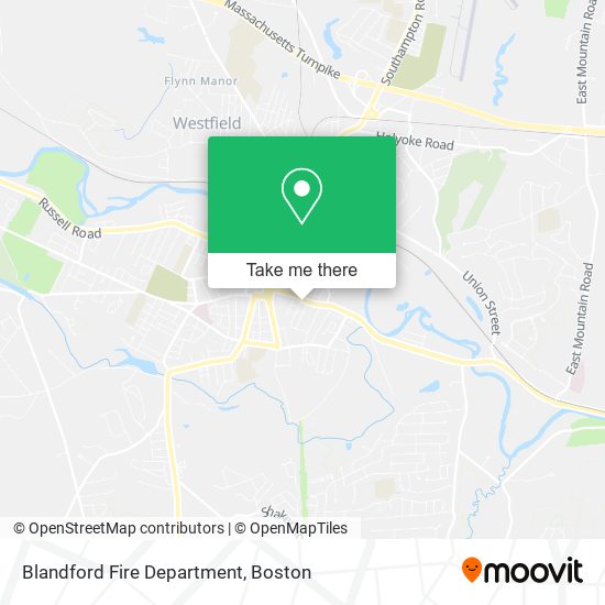 Blandford Fire Department map