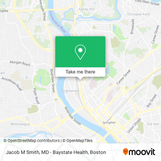 Jacob M Smith, MD - Baystate Health map