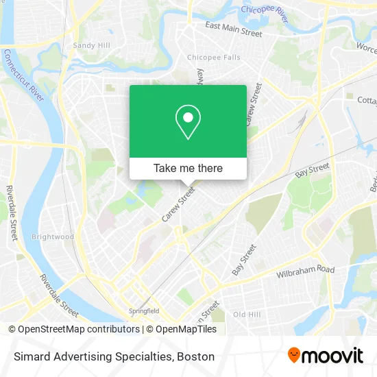 Simard Advertising Specialties map