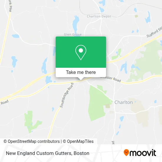 New England Custom Gutters map