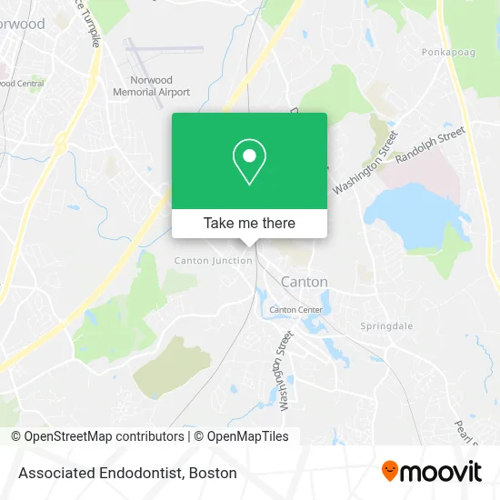 Associated Endodontist map