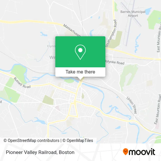 Pioneer Valley Railroad map