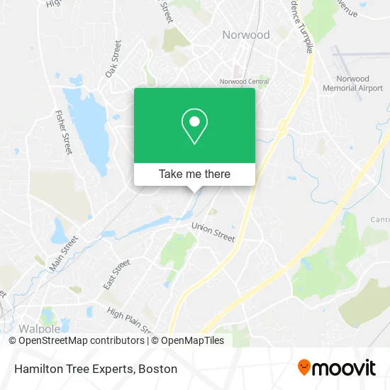 Hamilton Tree Experts map