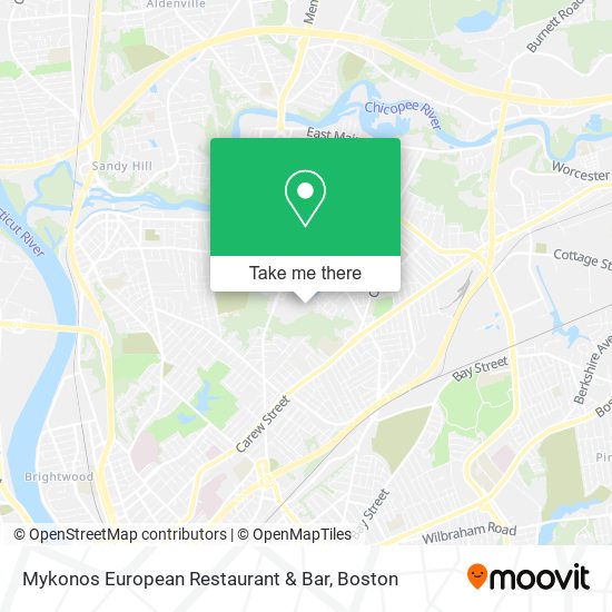 Mykonos European Restaurant & Bar map