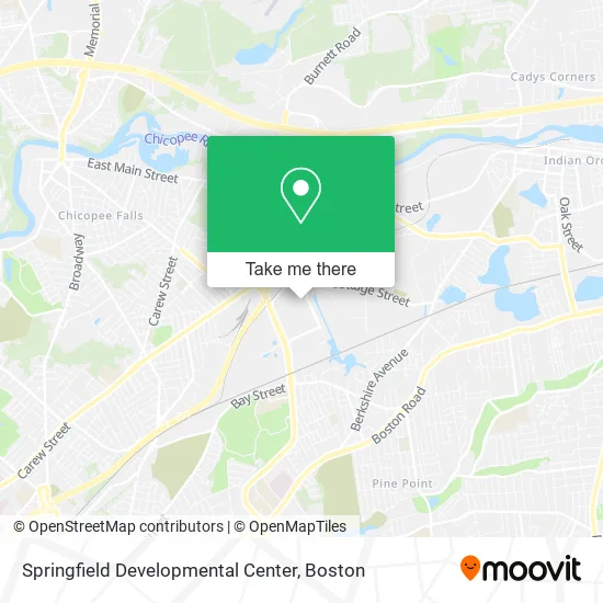 Springfield Developmental Center map
