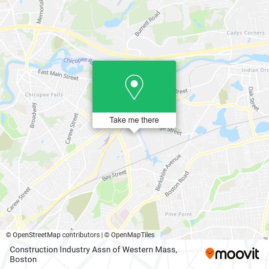 Construction Industry Assn of Western Mass map