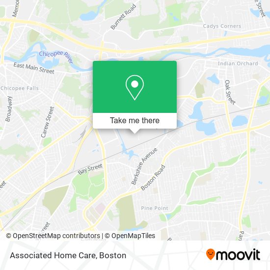 Associated Home Care map