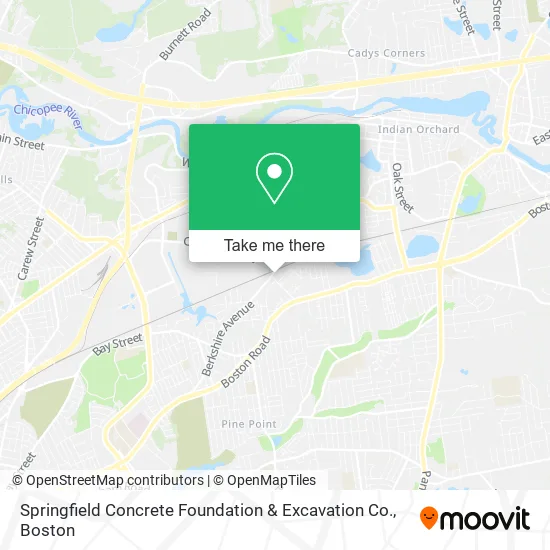 Mapa de Springfield Concrete Foundation & Excavation Co.