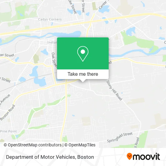 Department of Motor Vehicles map