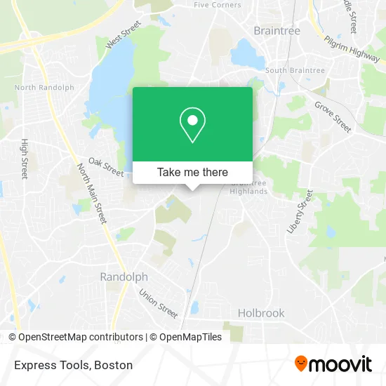 Express Tools map