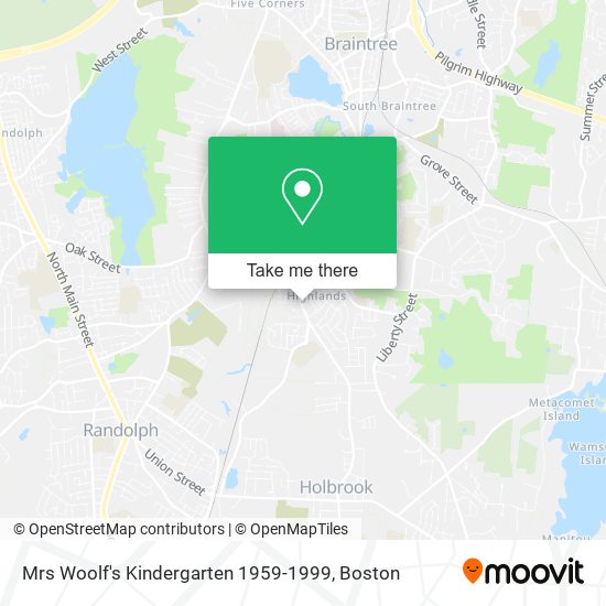 Mrs Woolf's Kindergarten 1959-1999 map