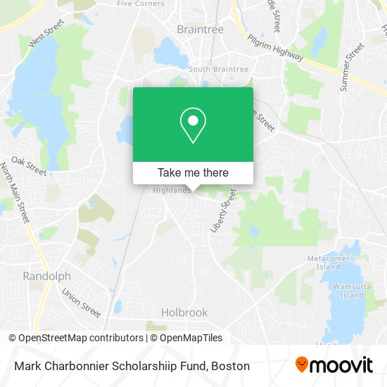 Mark Charbonnier Scholarshiip Fund map