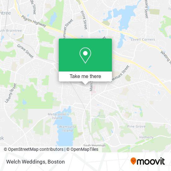 Welch Weddings map