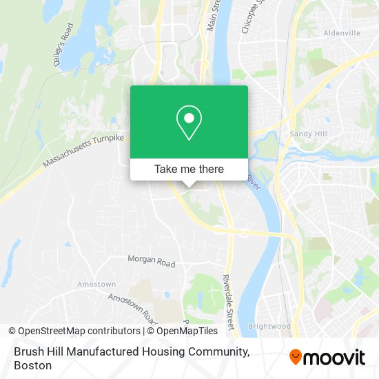 Brush Hill Manufactured Housing Community map