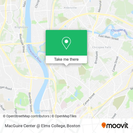 MacGuire Center @ Elms College map