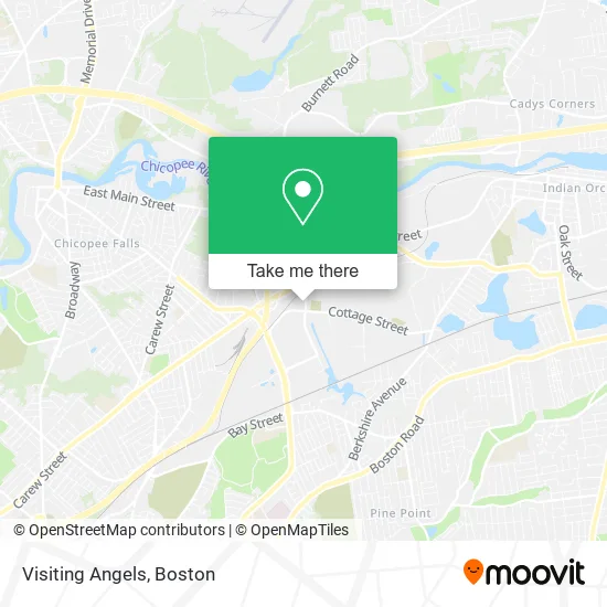 Visiting Angels map