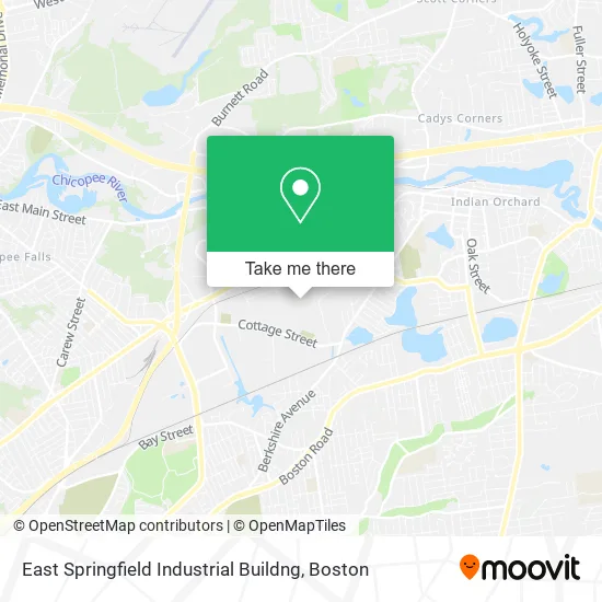 East Springfield Industrial Buildng map