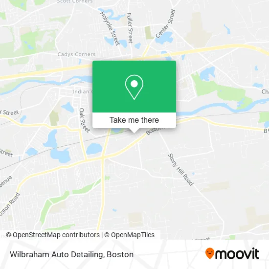 Wilbraham Auto Detailing map
