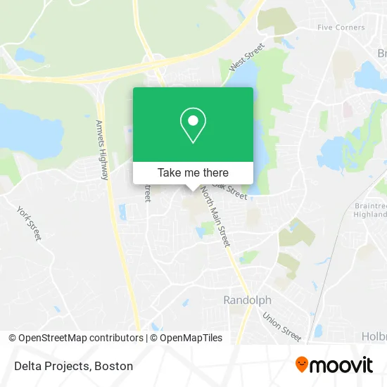 Delta Projects map