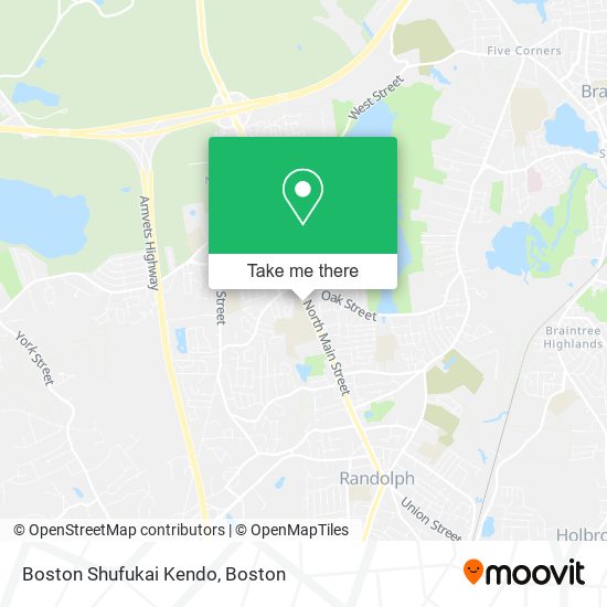 Boston Shufukai Kendo map