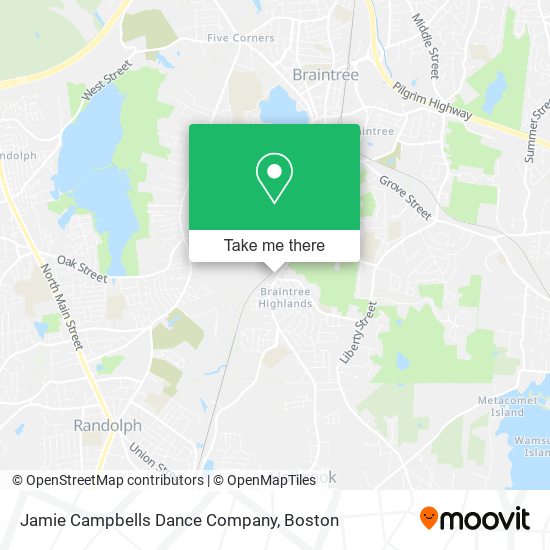 Jamie Campbells Dance Company map