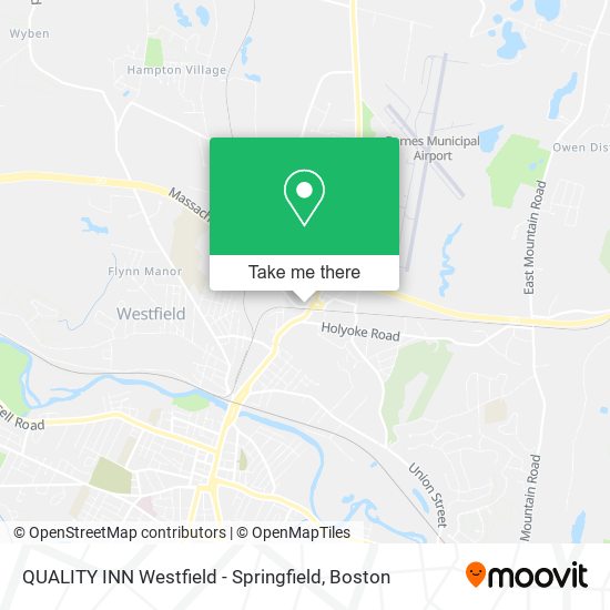 Mapa de QUALITY INN Westfield - Springfield