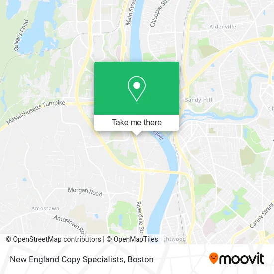 New England Copy Specialists map