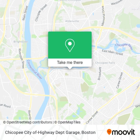 Chicopee City of-Highway Dept Garage map