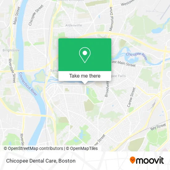 Chicopee Dental Care map
