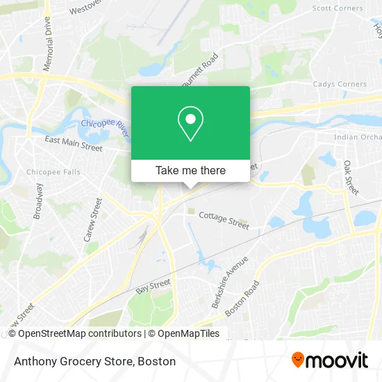 Anthony Grocery Store map