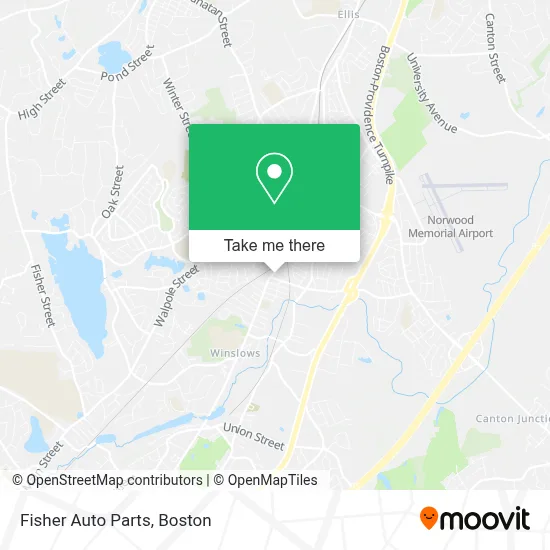 Fisher Auto Parts map