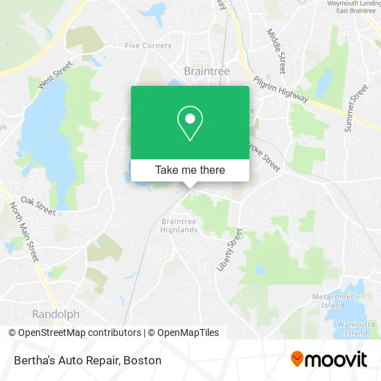 Bertha's Auto Repair map