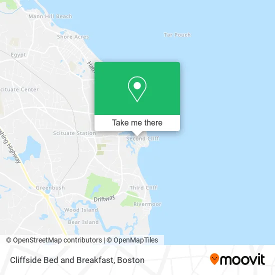 Cliffside Bed and Breakfast map