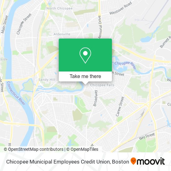 Chicopee Municipal Employees Credit Union map