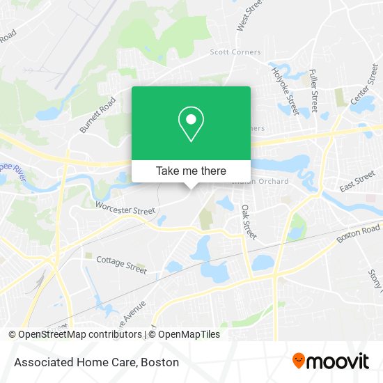 Associated Home Care map