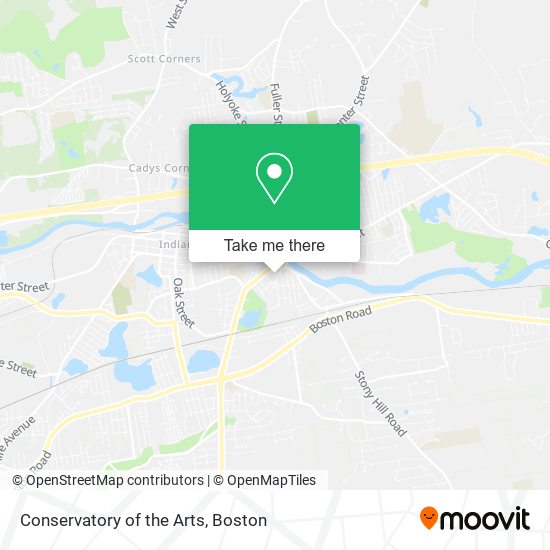 Conservatory of the Arts map
