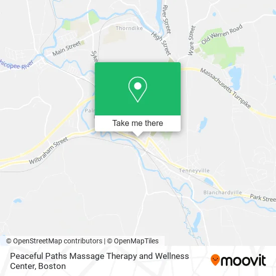 Peaceful Paths Massage Therapy and Wellness Center map