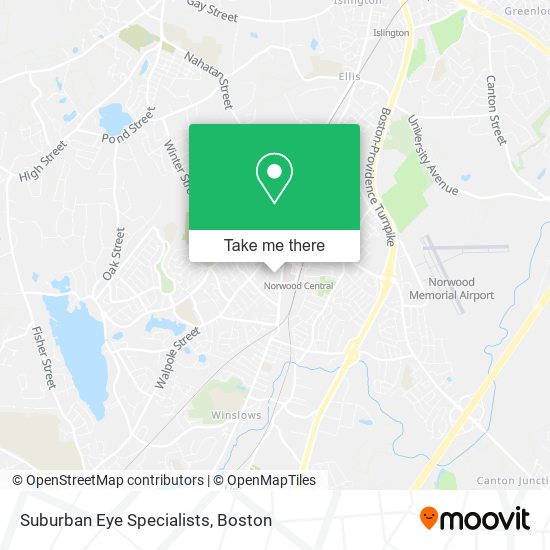Suburban Eye Specialists map